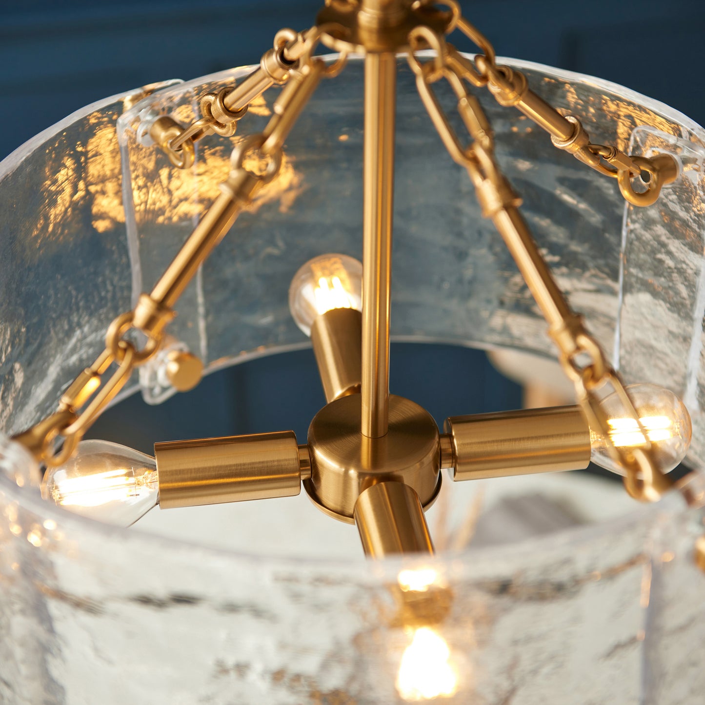 Keller 4 Pendant Light Brushed Aged Brass – Brass