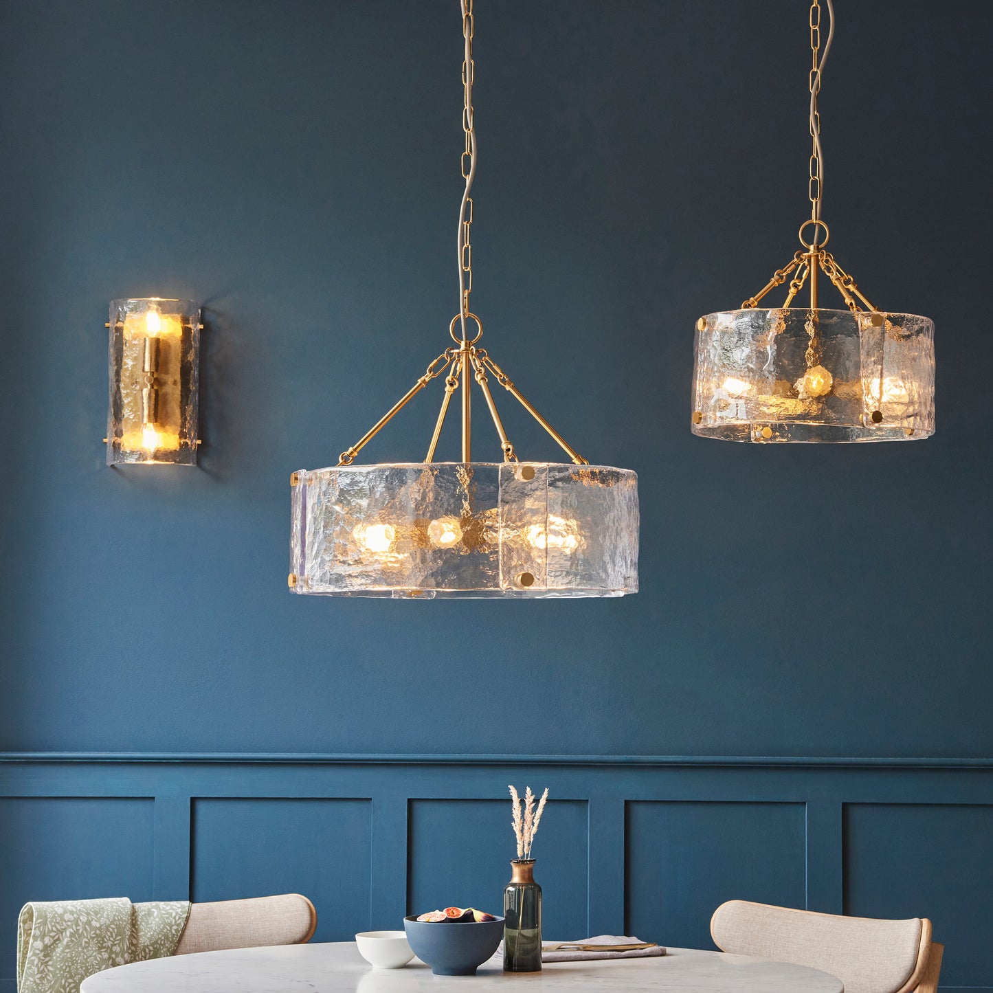 Keller 4 Pendant Light Brushed Aged Brass – Brass