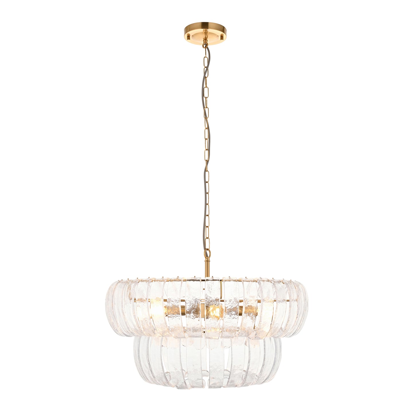 Montrose 6 Pendant Light Brushed Aged Brass – Brass