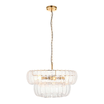 Montrose 6 Pendant Light Brushed Aged Brass – Brass