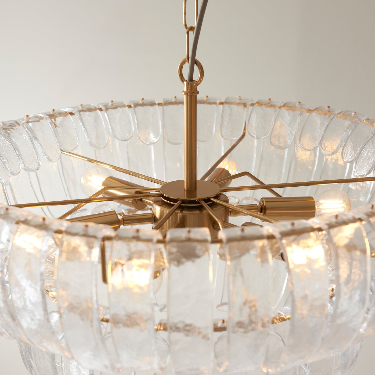 Montrose 6 Pendant Light Brushed Aged Brass – Brass