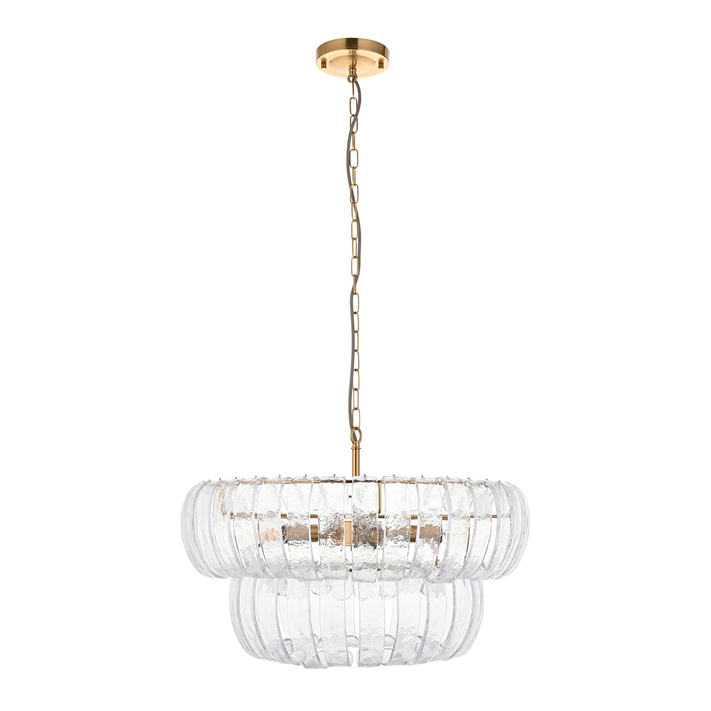 Montrose 6 Pendant Light Brushed Aged Brass – Brass
