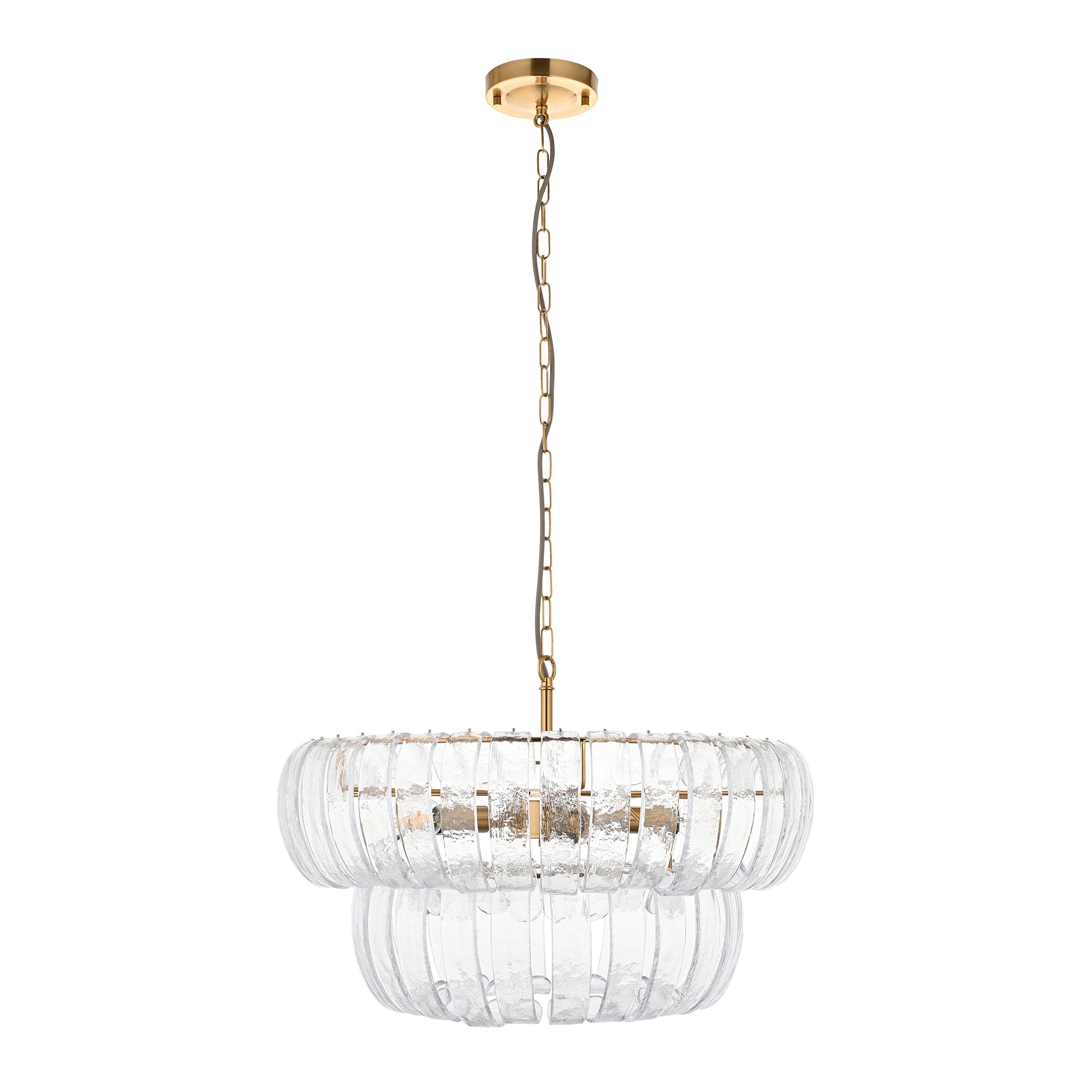 Montrose 6 Pendant Light Brushed Aged Brass – Brass