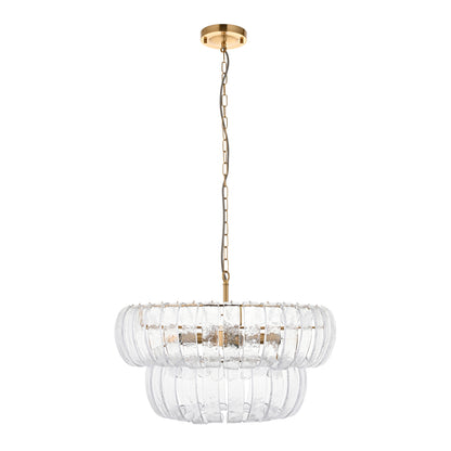 Montrose 6 Pendant Light Brushed Aged Brass – Brass