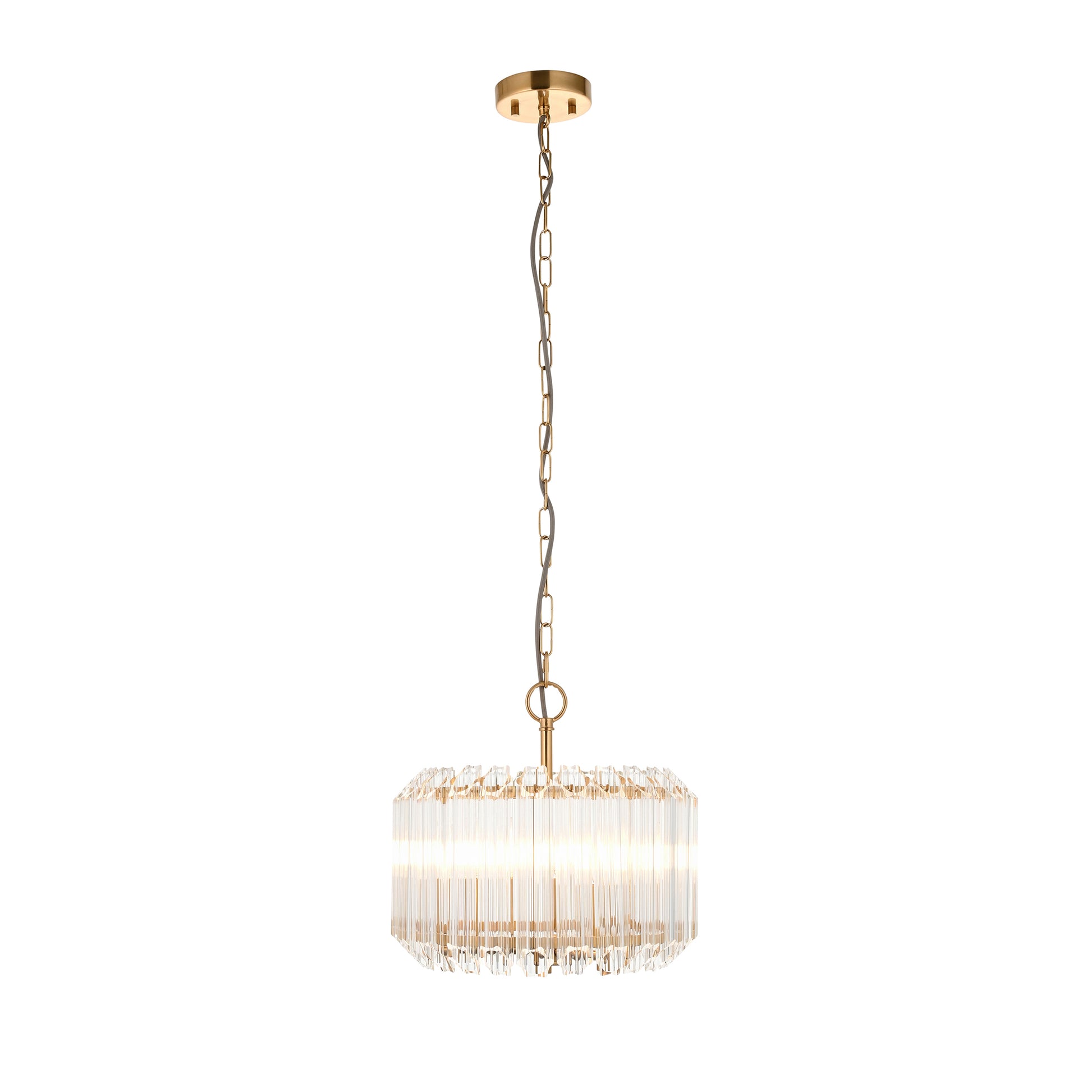 Valentina 3 Pendant Light Brushed Aged Brass – Brass