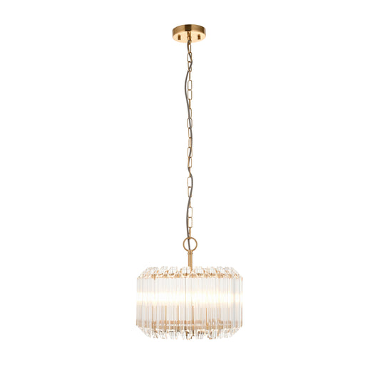 Valentina 3 Pendant Light Brushed Aged Brass – Brass