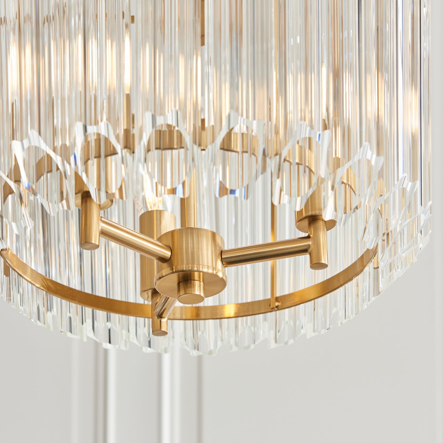 Valentina 3 Pendant Light Brushed Aged Brass – Brass