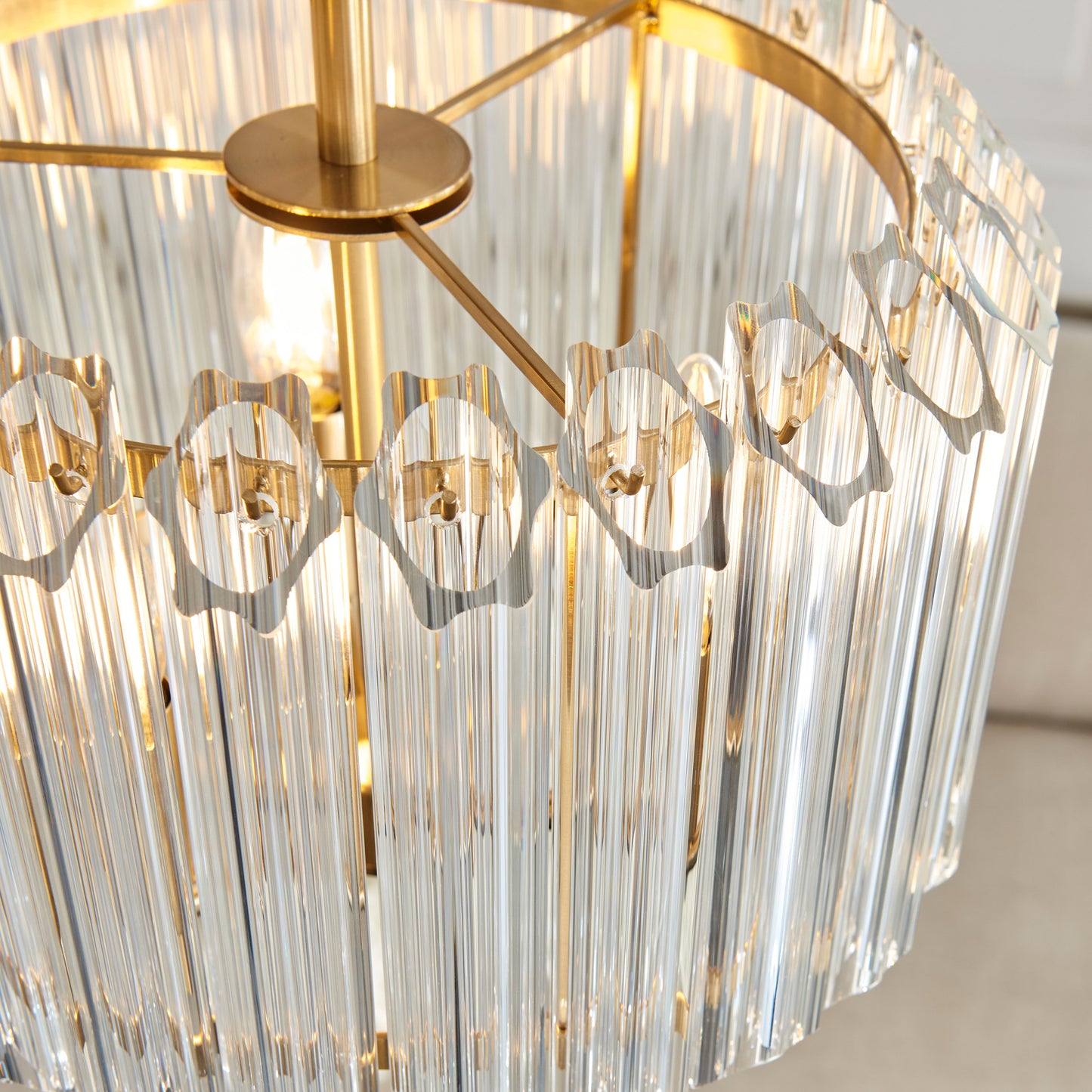Valentina 3 Pendant Light Brushed Aged Brass – Brass