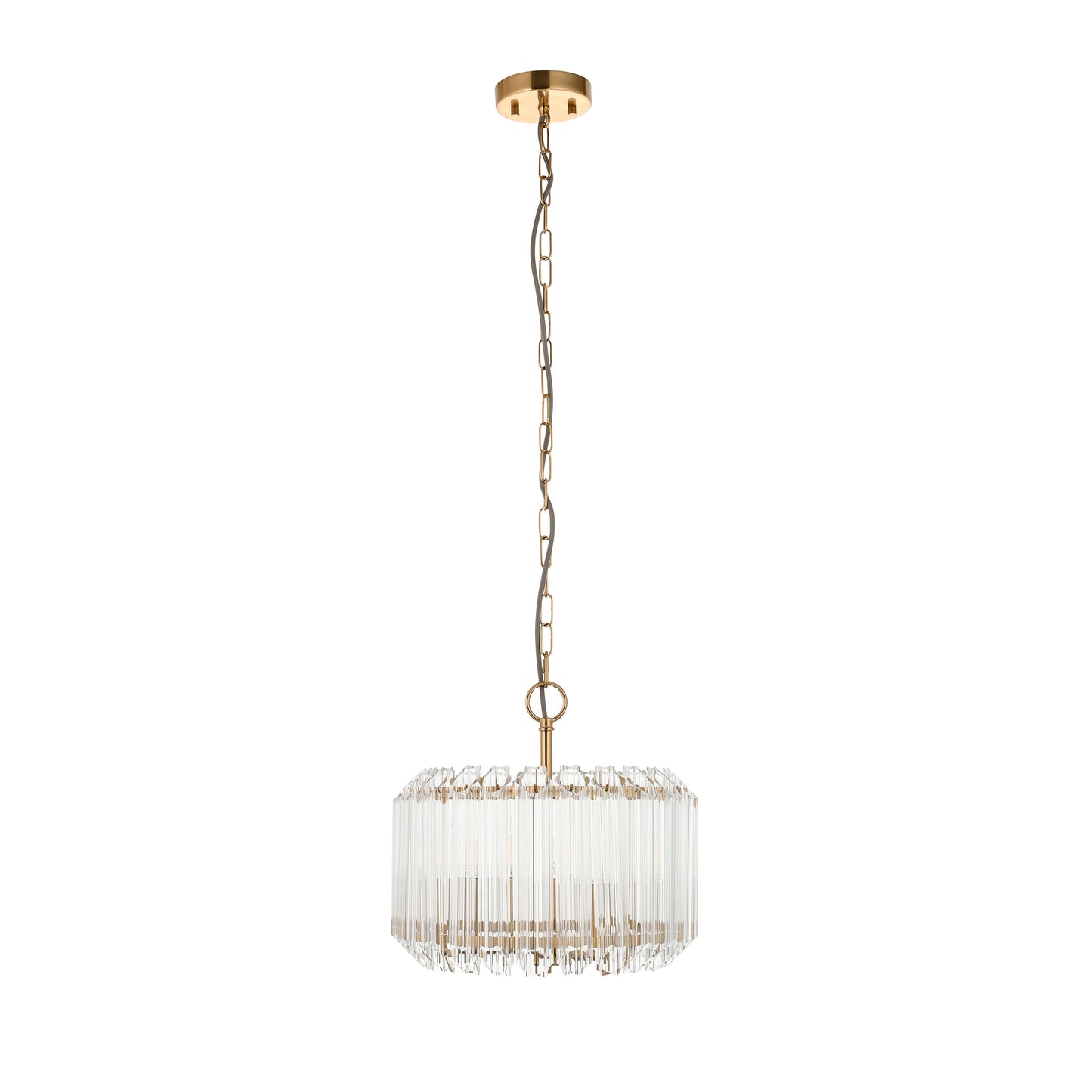 Valentina 3 Pendant Light Brushed Aged Brass – Brass