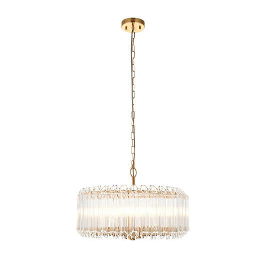 Valentina 5 Pendant Light Brushed Aged Brass – Brass