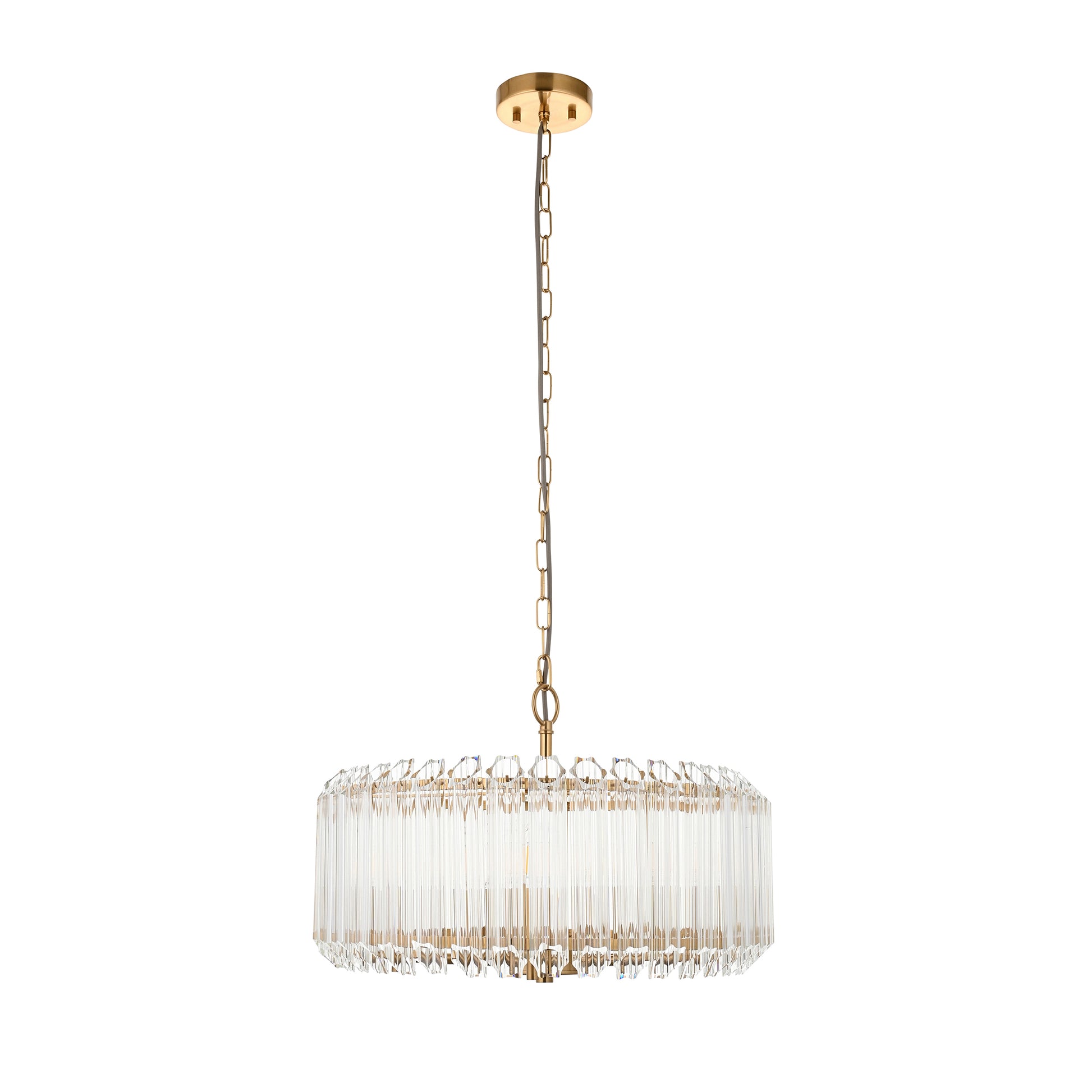 Valentina 5 Pendant Light Brushed Aged Brass – Brass
