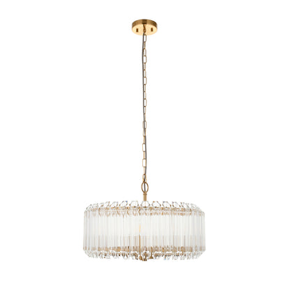 Valentina 5 Pendant Light Brushed Aged Brass – Brass