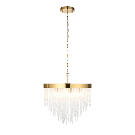 Anistoria 5 Pendant Light Brushed Aged Brass – Brass
