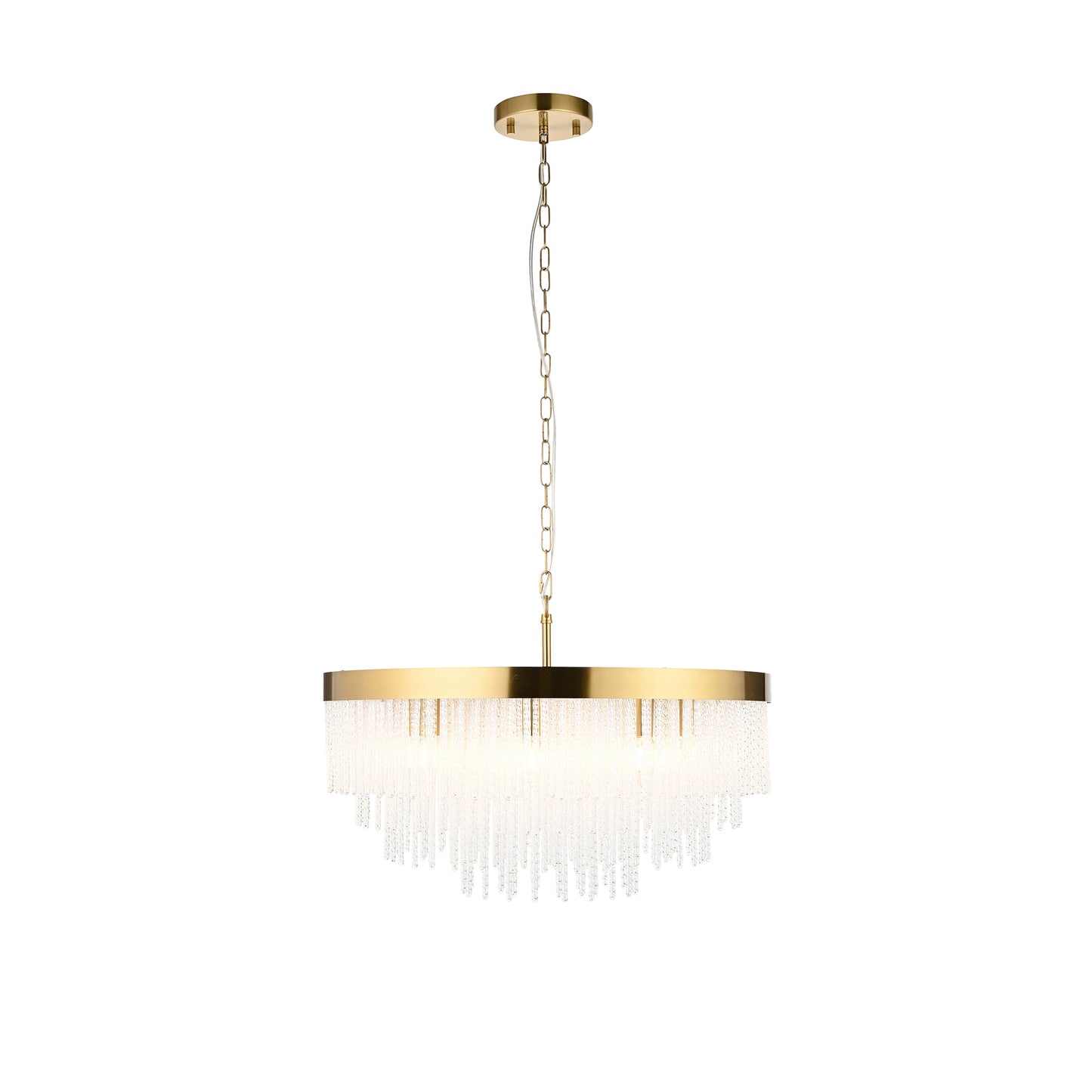 Anistoria Grand 9 Pendant Light Brushed Aged Brass – Brass