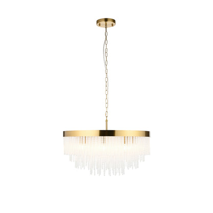 Anistoria Grand 9 Pendant Light Brushed Aged Brass – Brass