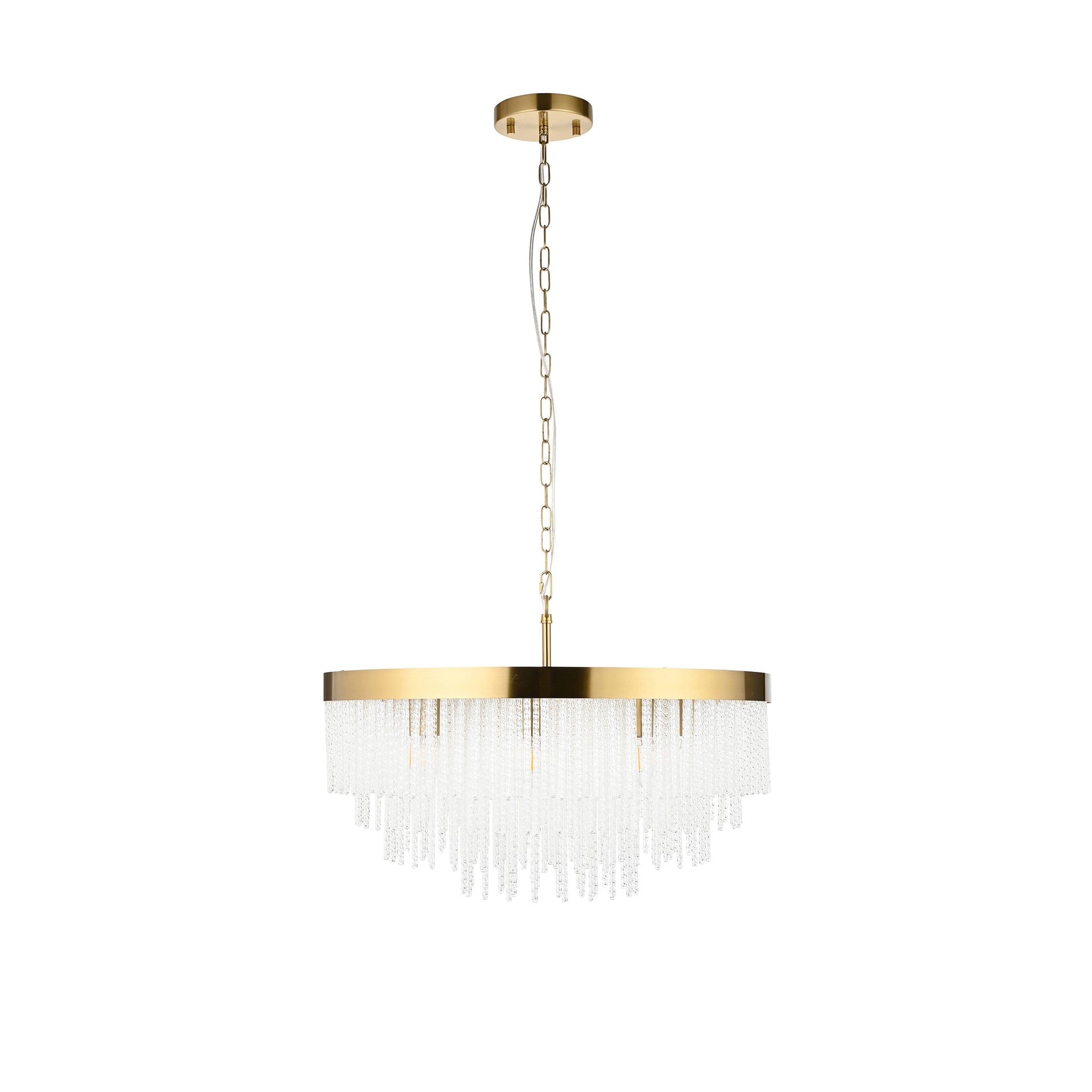 Anistoria Grand 9 Pendant Light Brushed Aged Brass – Brass