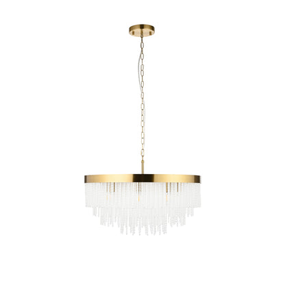 Anistoria Grand 9 Pendant Light Brushed Aged Brass – Brass