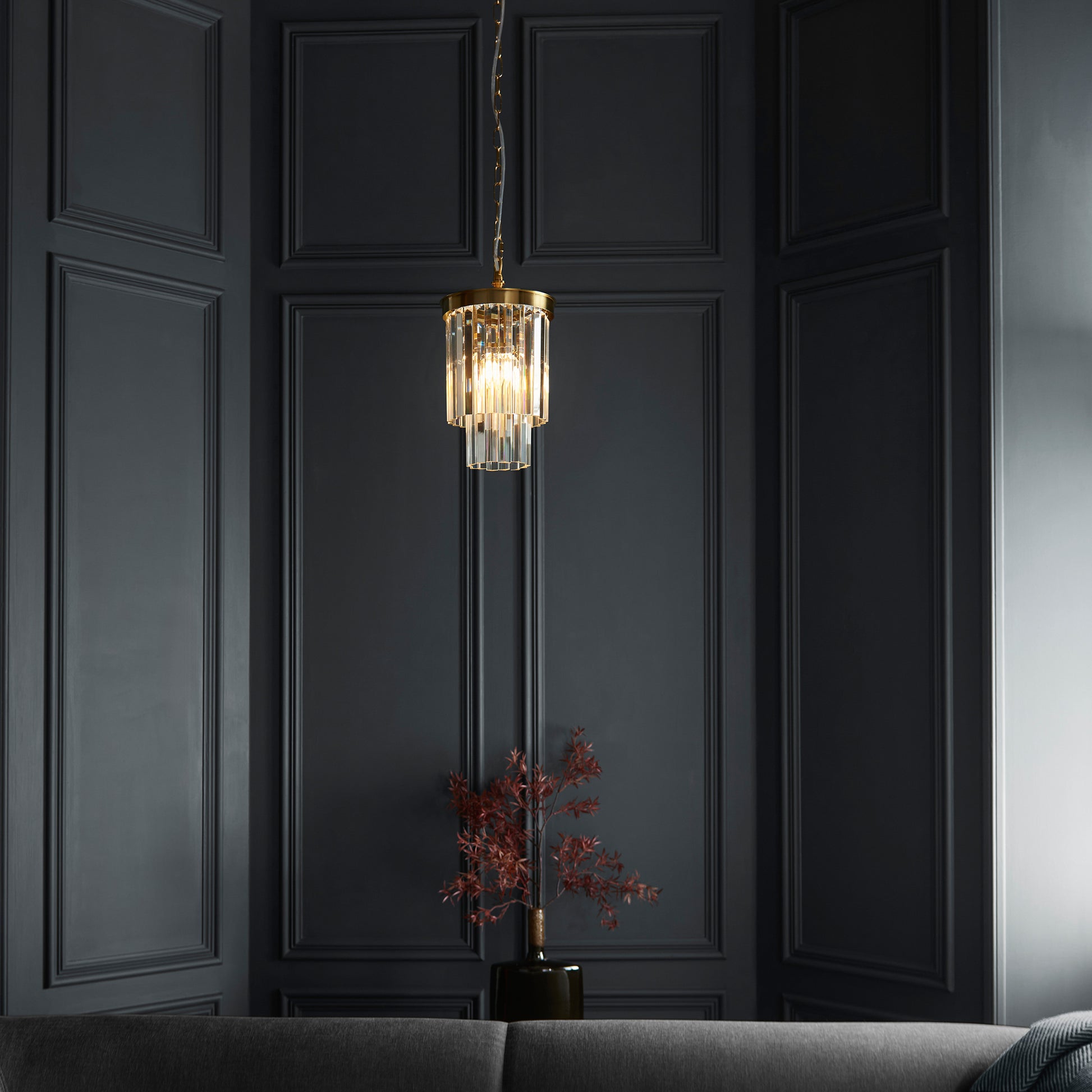 Conaston 1 Pendant Light Brushed Aged Brass – Brass