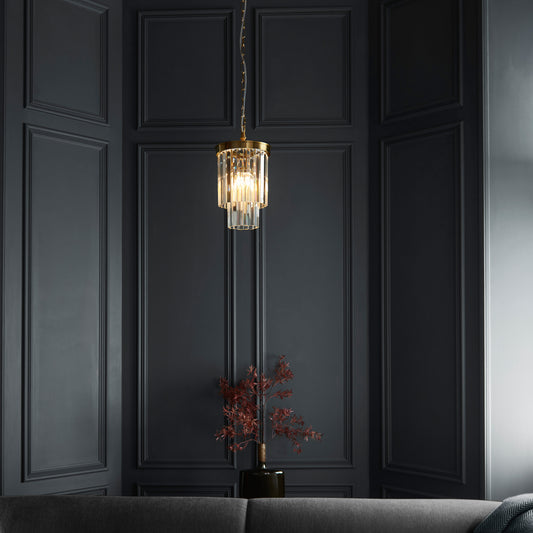 Conaston 1 Pendant Light Brushed Aged Brass – Brass
