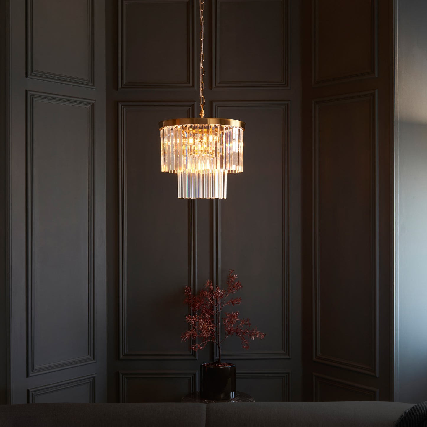 Conaston 4 Pendant Light Brushed Aged Brass – Brass