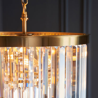 Conaston 4 Pendant Light Brushed Aged Brass – Brass