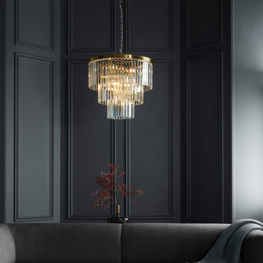 Conaston 7 Pendant Light Brushed Aged Brass – Brass