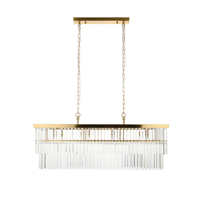 Conaston 4 Bar Pendant Light Brushed Aged Brass – Brass