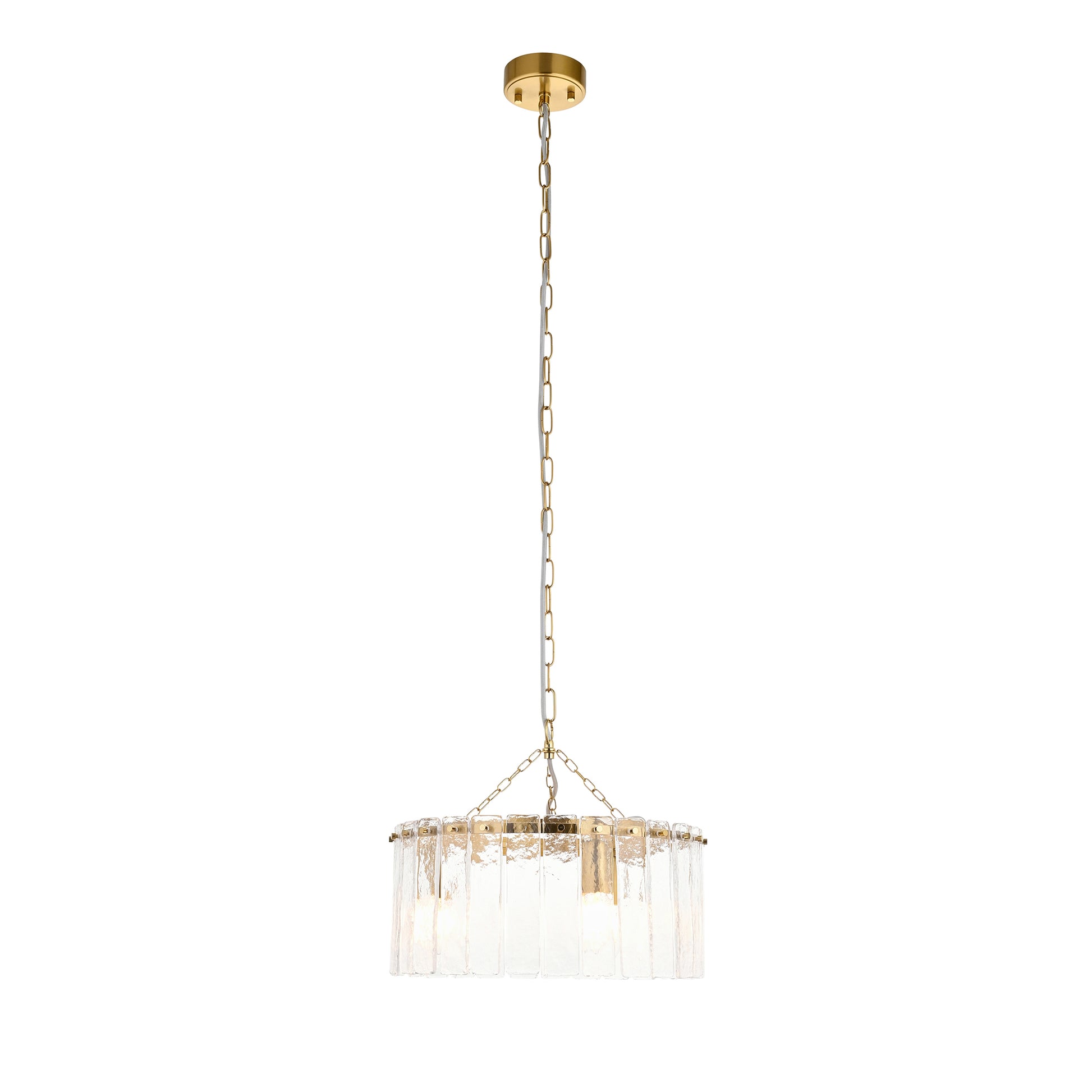 Karine 3 Pendant Light Brushed Aged Brass – Brass