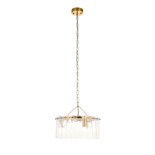 Karine 3 Pendant Light Brushed Aged Brass – Brass