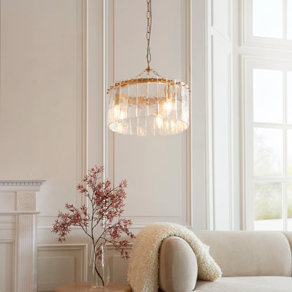 Karine 3 Pendant Light Brushed Aged Brass – Brass