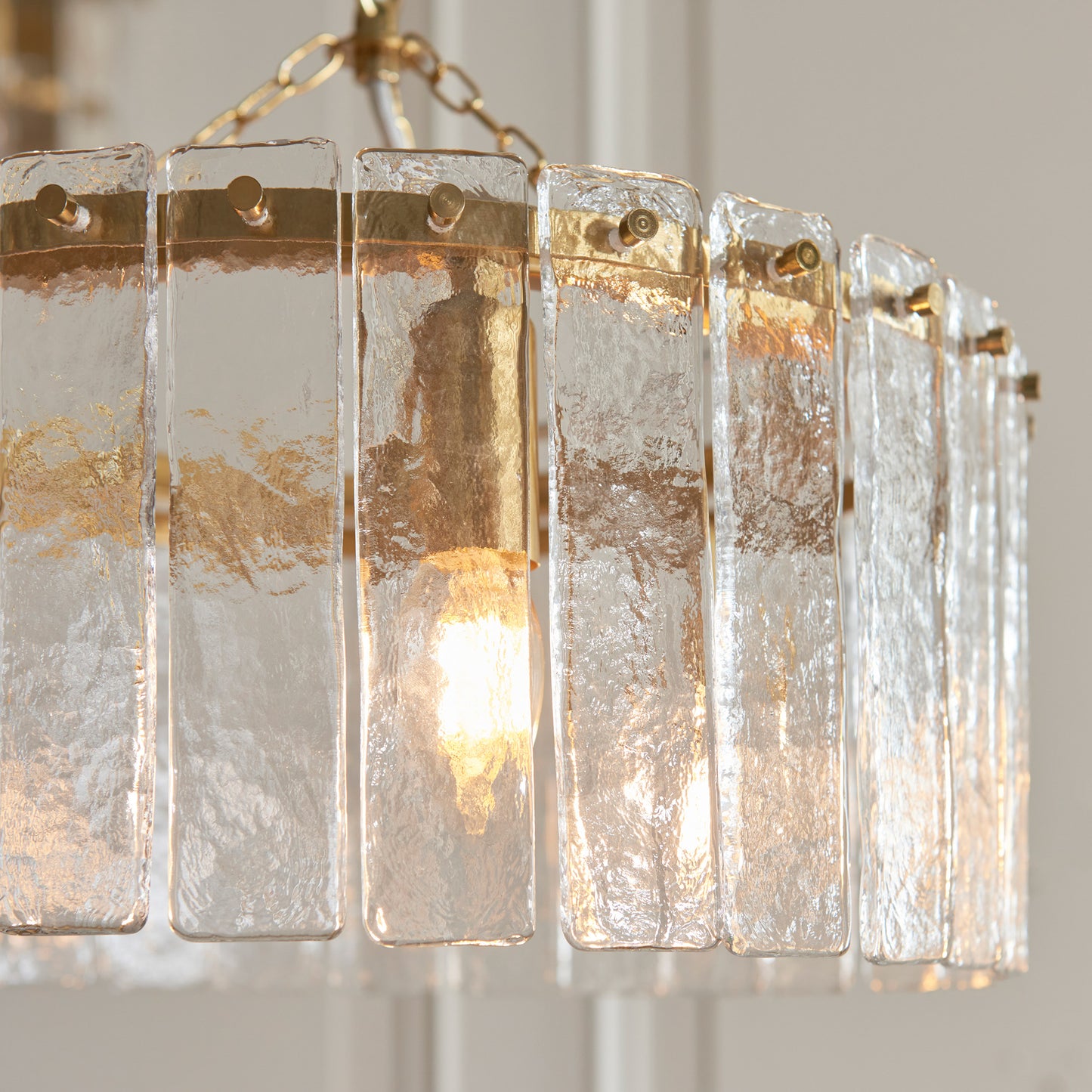 Karine 3 Pendant Light Brushed Aged Brass – Brass