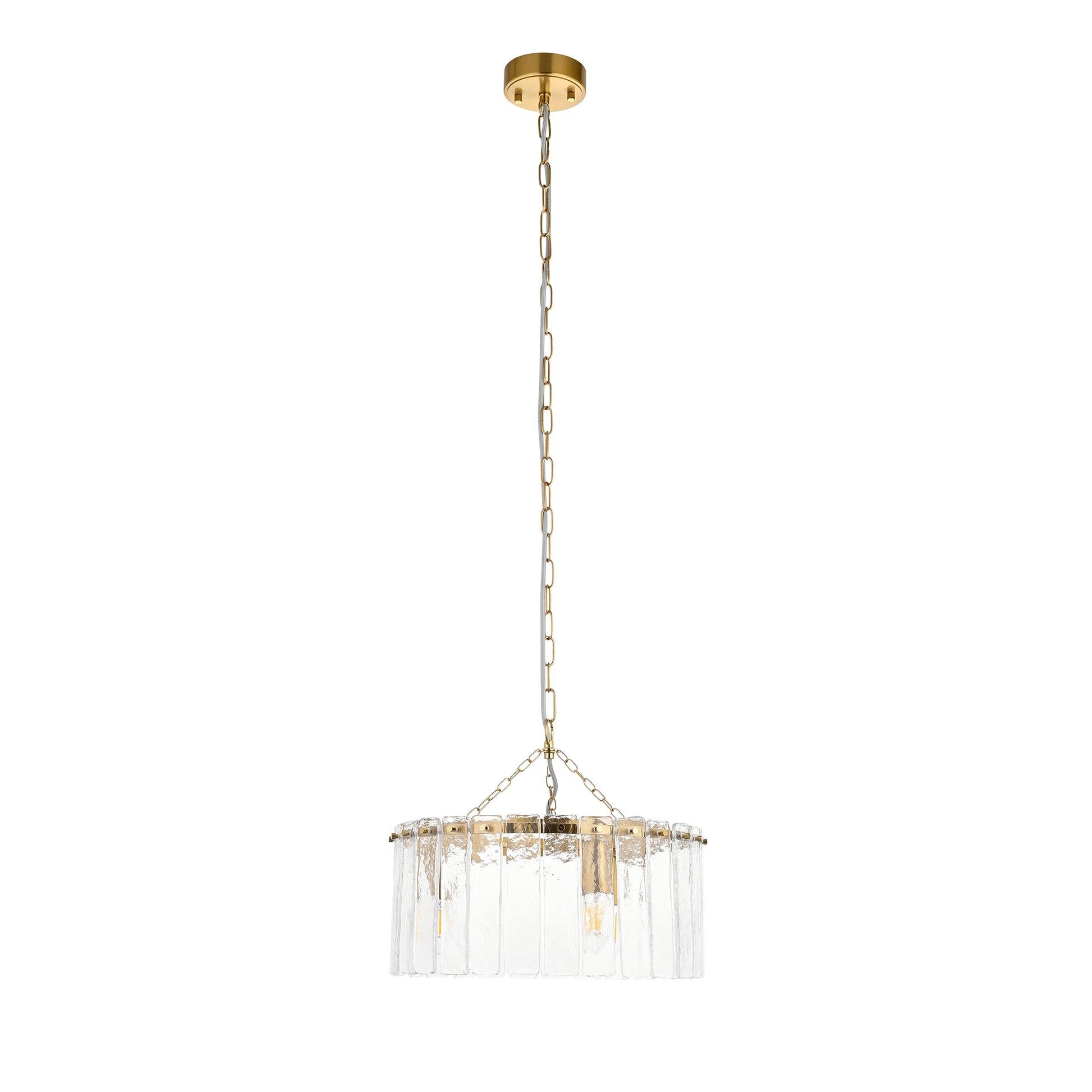 Karine 3 Pendant Light Brushed Aged Brass – Brass