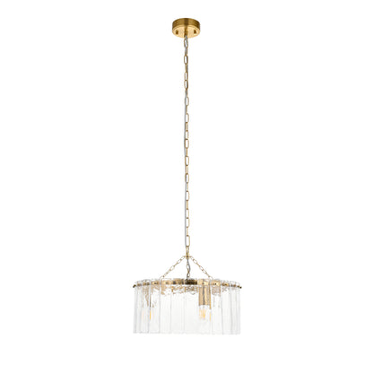 Karine 3 Pendant Light Brushed Aged Brass – Brass