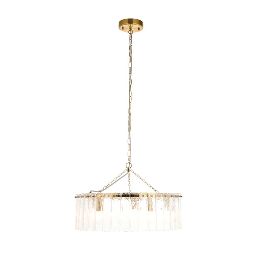 Karine 5 Pendant Light Brushed Aged Brass – Brass