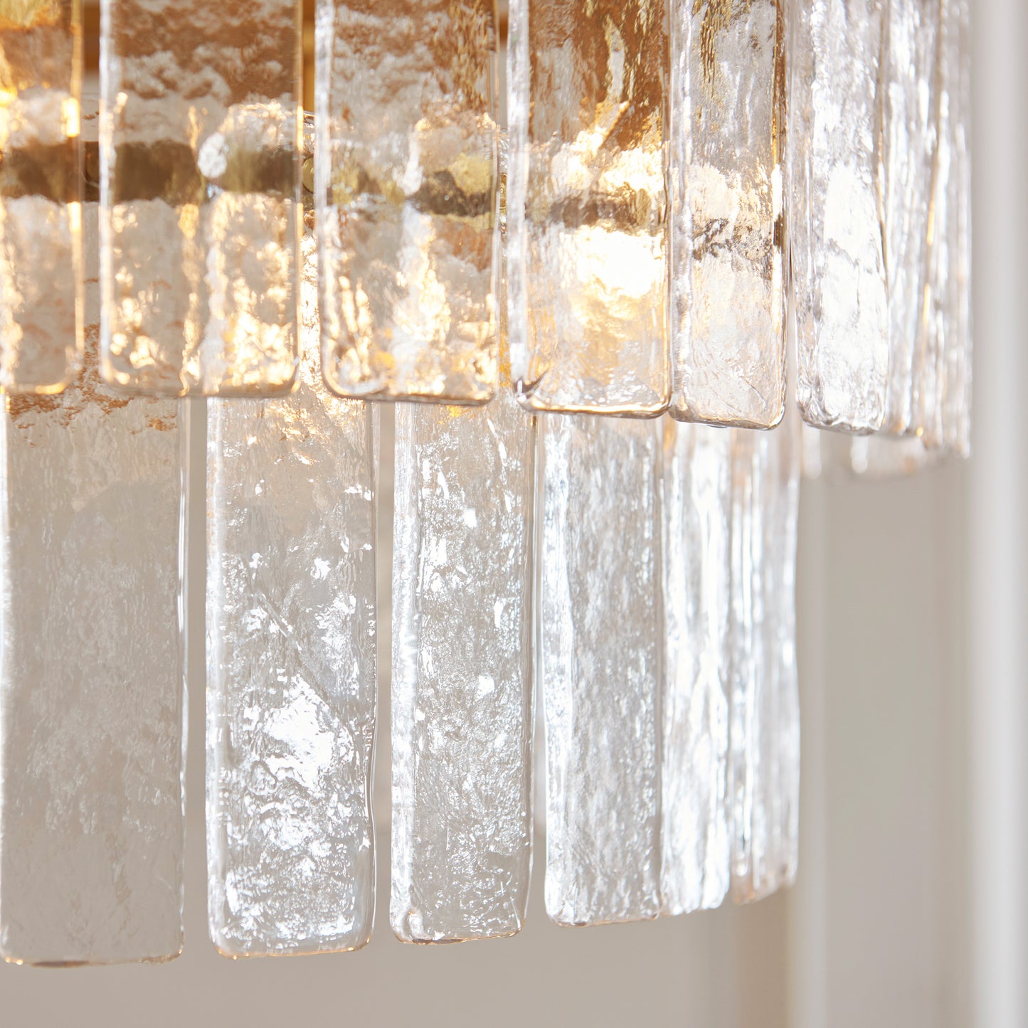 Karine 5 Tiered Pendant Light Brushed Aged Brass – Brass