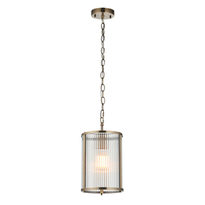 Ridgeton 1 Pendant Light Antique Brass – Brass
