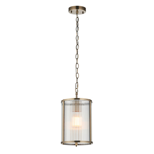 Ridgeton 1 Pendant Light Antique Brass – Brass
