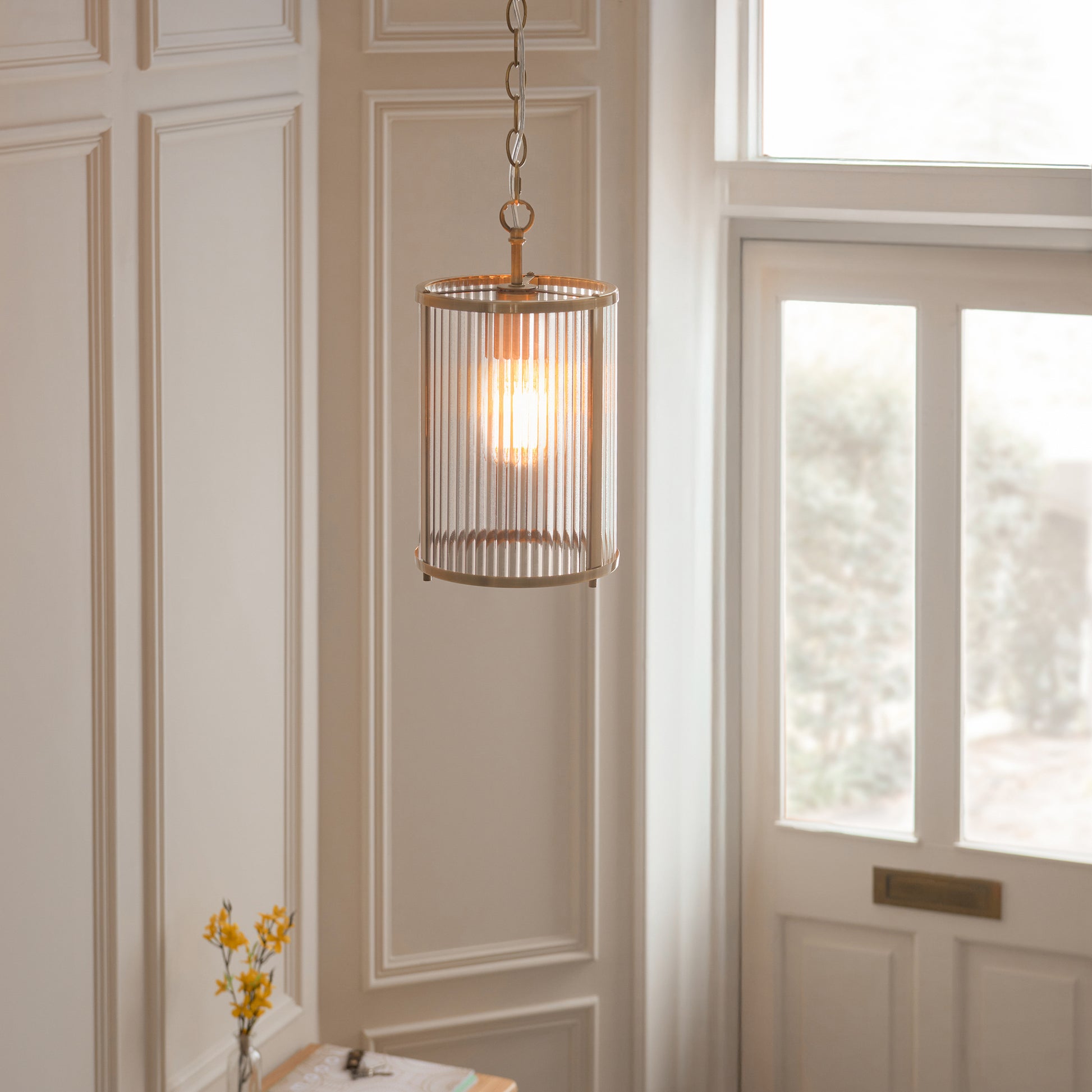 Ridgeton 1 Pendant Light Antique Brass – Brass
