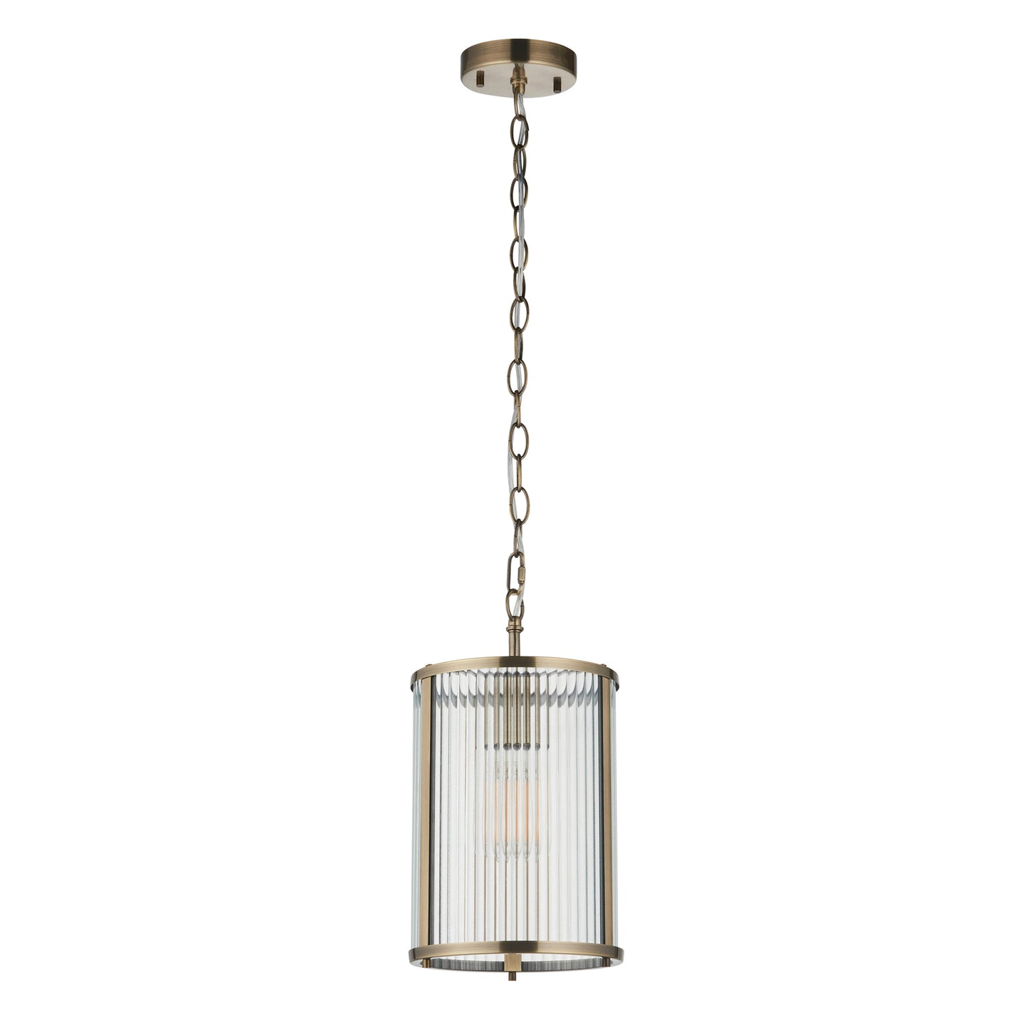 Ridgeton 1 Pendant Light Antique Brass – Brass
