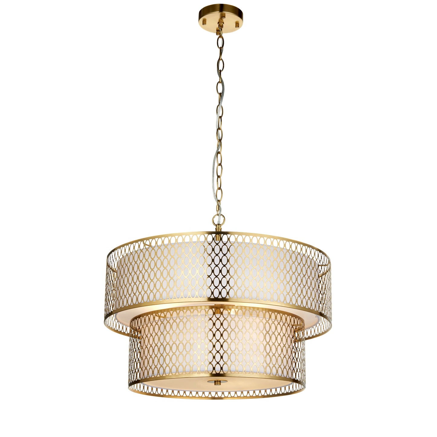 Cordero 6 Pendant Light Gold/White – Gold