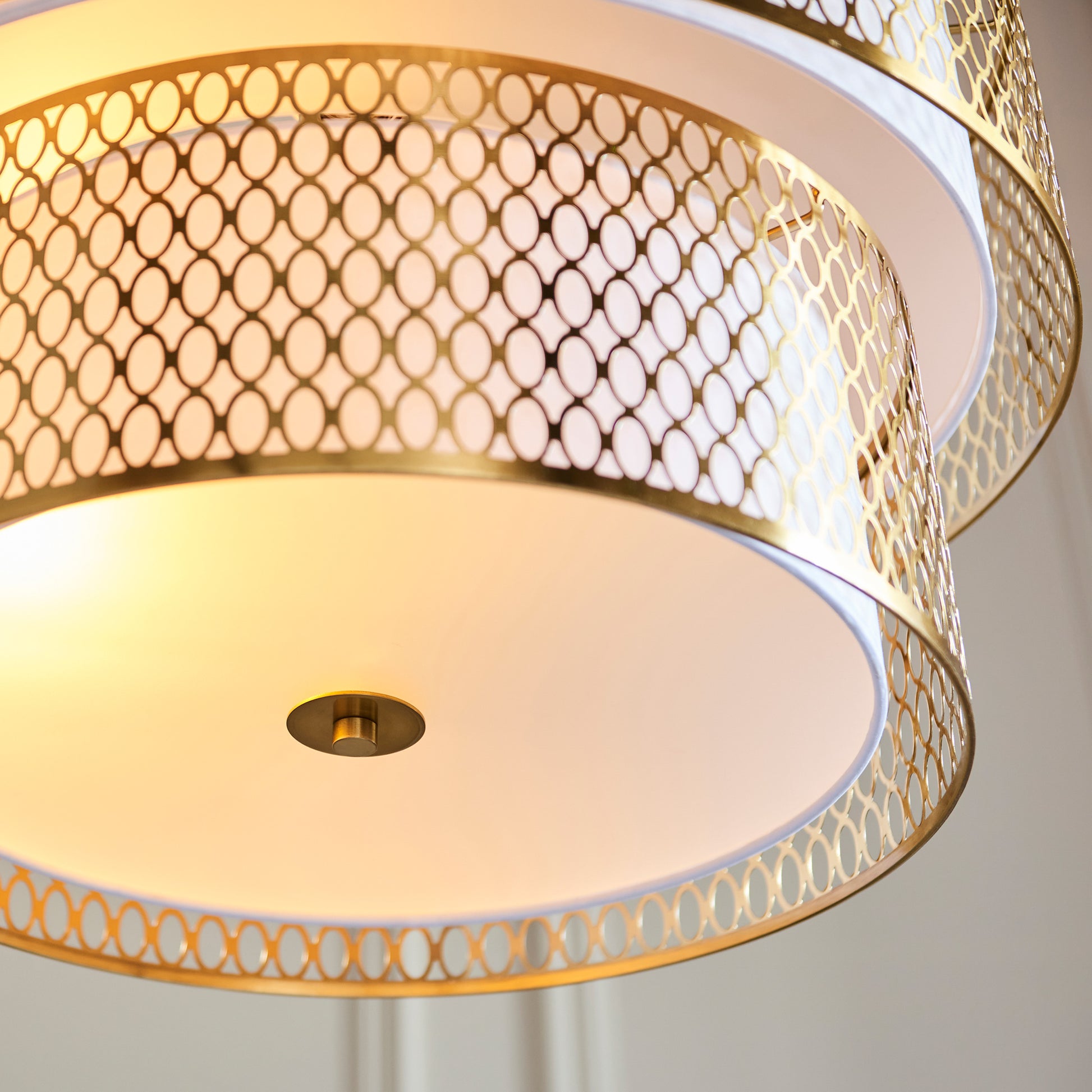 Cordero 6 Pendant Light Gold/White – Gold