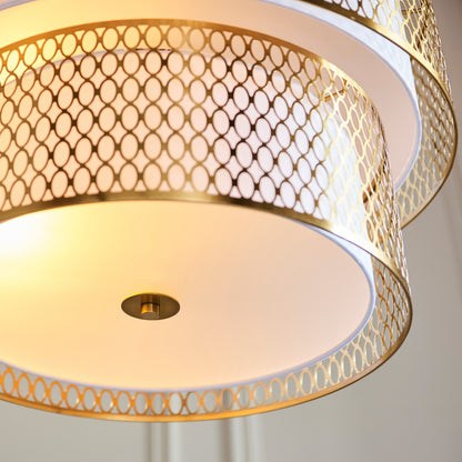 Cordero 6 Pendant Light Gold/White – Gold