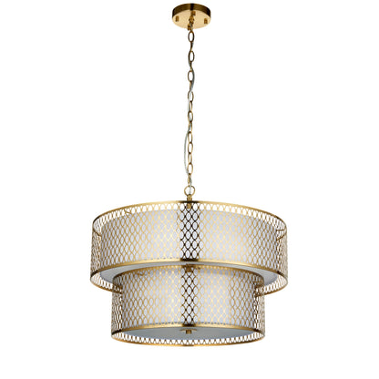 Cordero 6 Pendant Light Gold/White – Gold