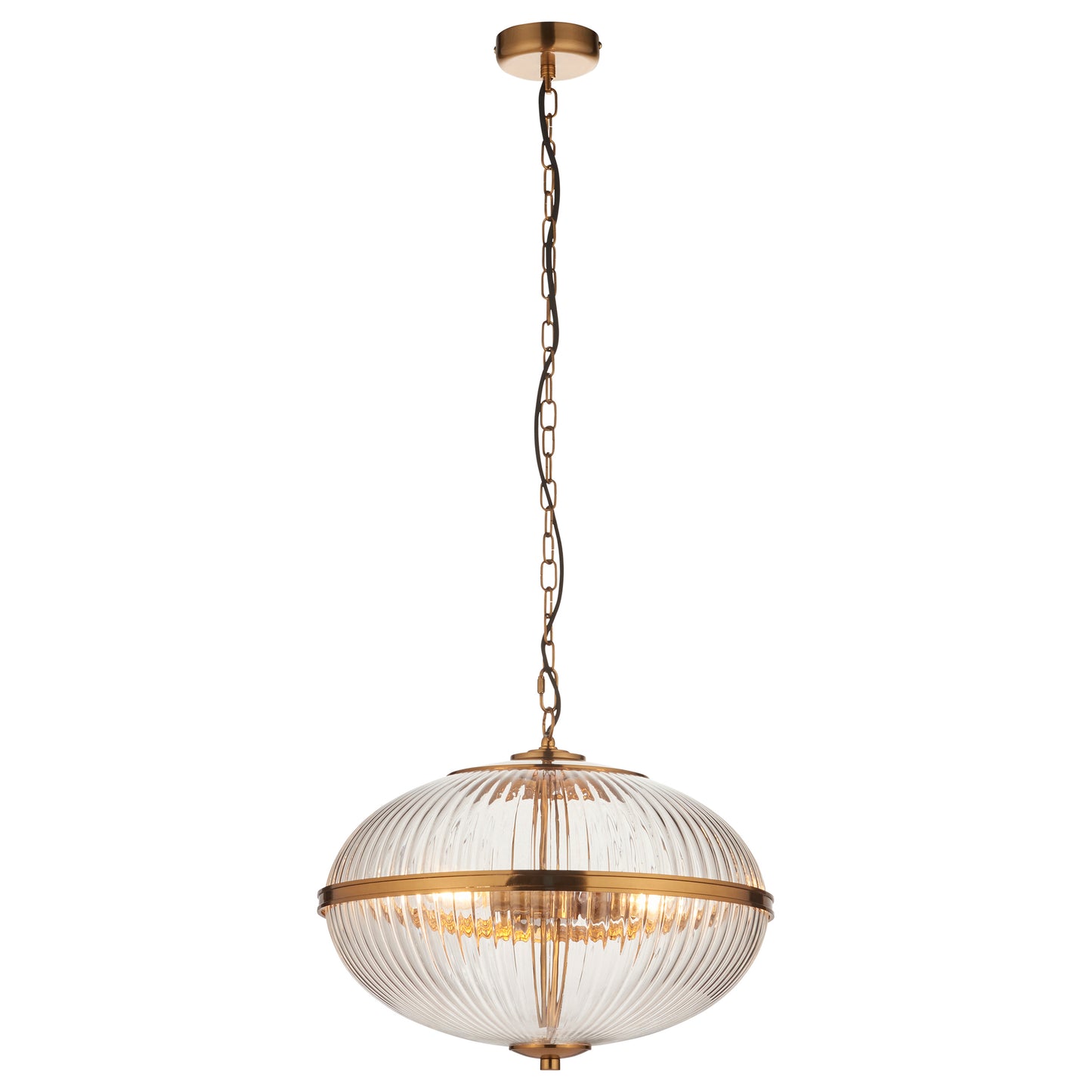 Somerset 3 Pendant Light Vintage Brass – Brass