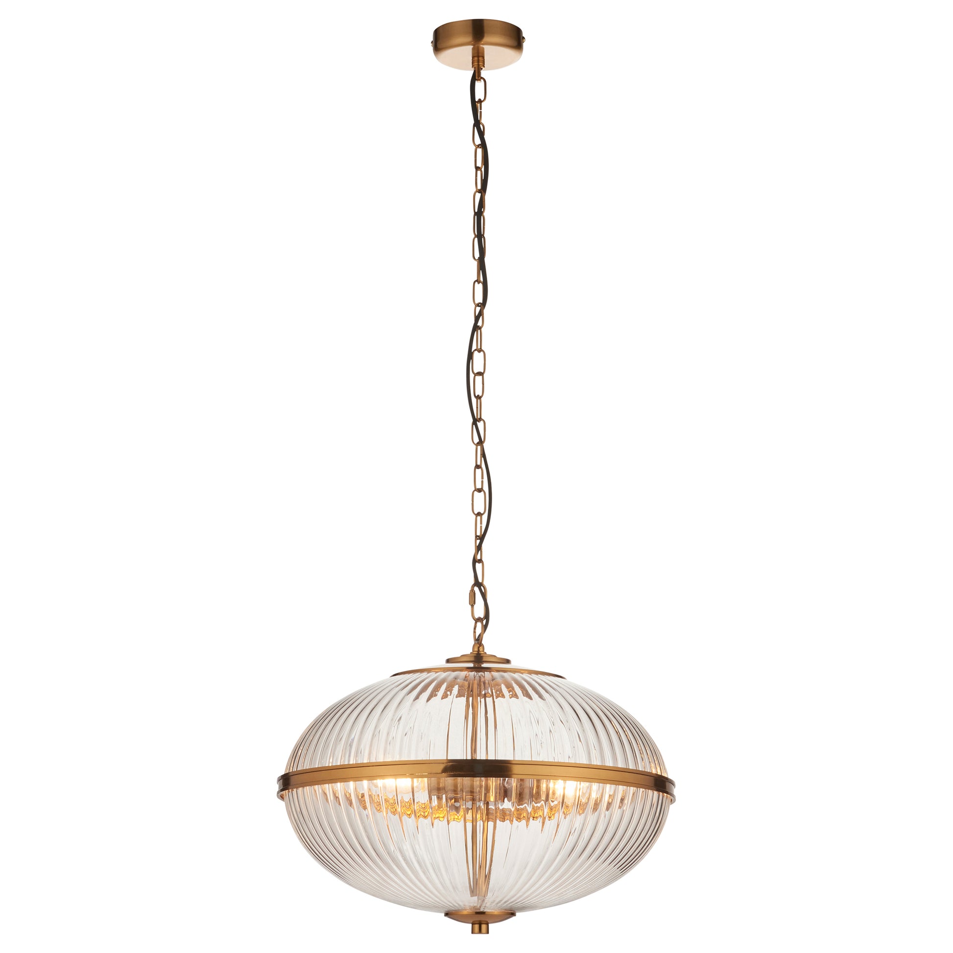 Somerset 3 Pendant Light Vintage Brass – Brass