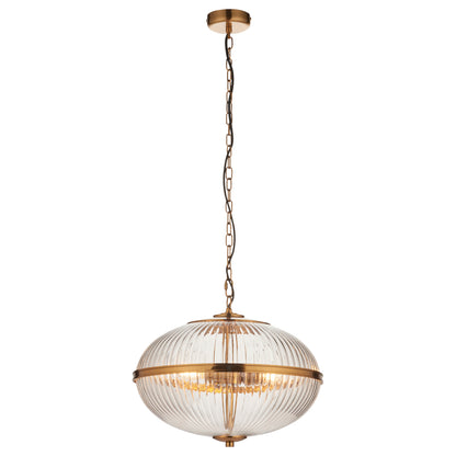 Somerset 3 Pendant Light Vintage Brass – Brass