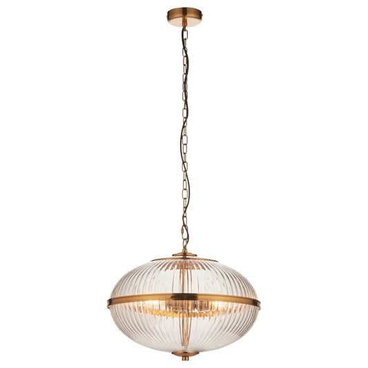 Somerset 3 Pendant Light Vintage Brass – Brass