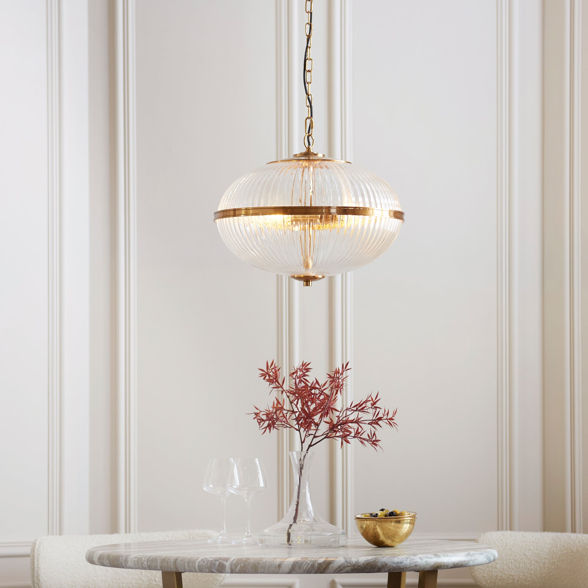 Somerset 3 Pendant Light Vintage Brass – Brass