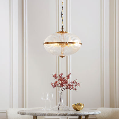 Somerset 3 Pendant Light Vintage Brass – Brass