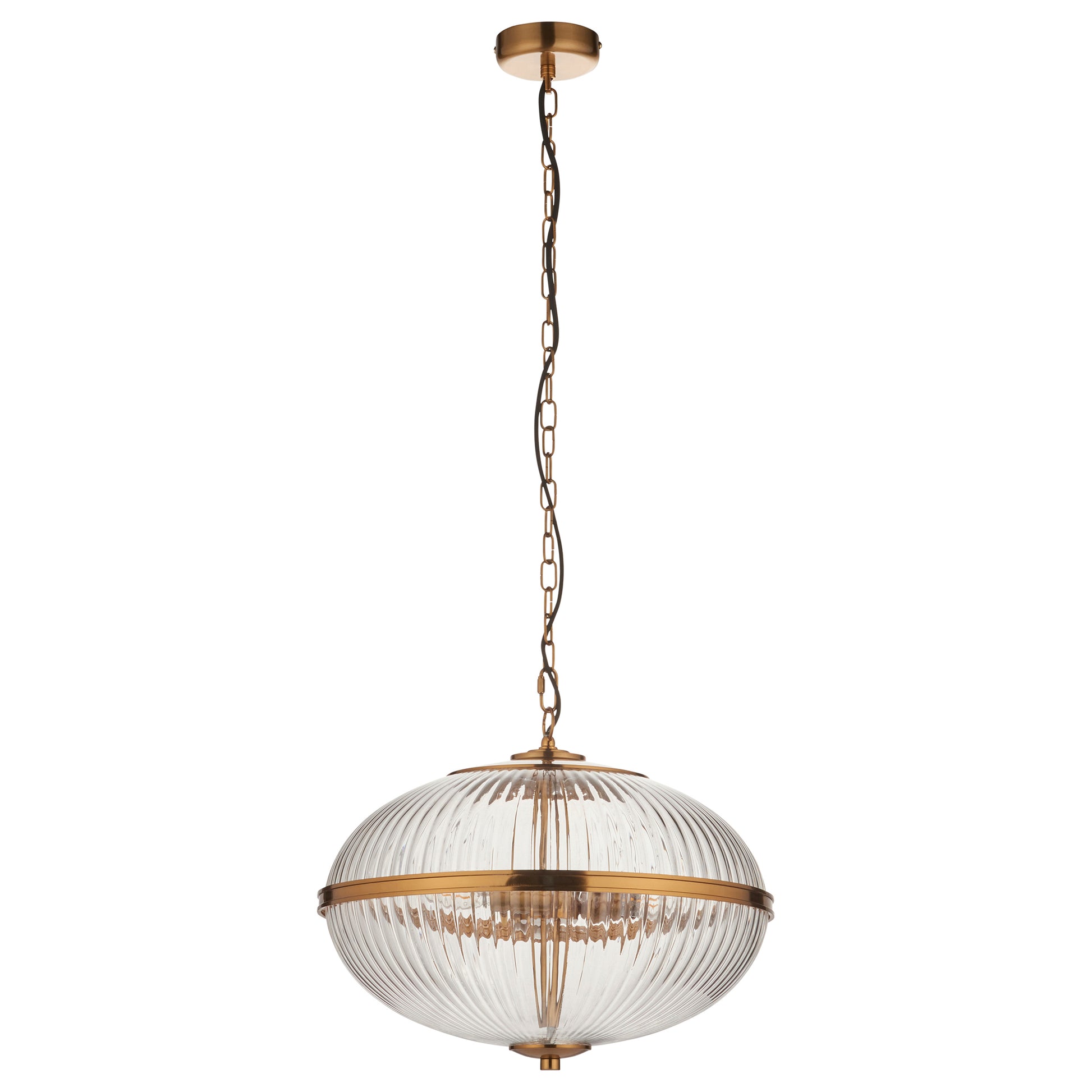 Somerset 3 Pendant Light Vintage Brass – Brass